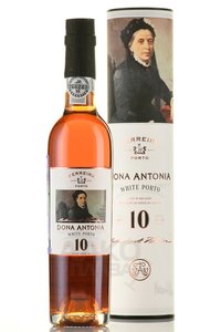 Ferreira Dona Antonia 10 years White Porto - портвейн Феррейра Дона Антония 10 лет Уайт Порту 0.375 л белое в тубе