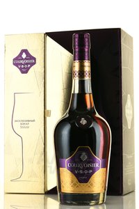 Courvoisier VSOP - коньяк Курвуазье ВСОП 0.7 л в п/у + бокал