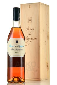 Baron de Sigognac 1988 - арманьяк Барон де Сигоньяк 1988 год 0.7 л в д/у