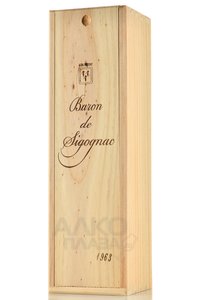 Baron de Sigognac 1963 - арманьяк Барон де Сигоньяк 1963 год 0.7 л в д/у