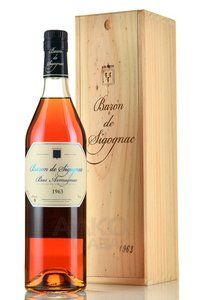 Baron de Sigognac 1963 - арманьяк Барон де Сигоньяк 1963 год 0.7 л в д/у