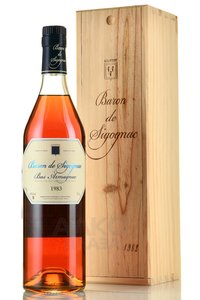 Baron de Sigognac 1983 - арманьяк Барон де Сигоньяк 1983 год 0.7 л в д/у