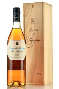 Baron de Sigognac 2003 - арманьяк Барон де Сигоньяк 2003 год 0.7 л в д/у