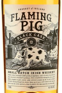 Flaming Pig Black Cask - виски Флэминг Пиг Блэк Каск 0.7 л