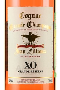 Jean Fillioux XO Grande Reserve Grande Champagne Premier Cru - коньяк Жан Фийу ХО Гранд Резерв Гранд Шампань Премье Крю 0.7 л в п/у