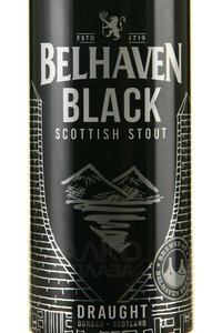 Belhaven Black Scottish Stout - пиво Белхеван Блэк Скоттиш Стаут темное фильтрованное пастеризованное 0.44 л ж/б