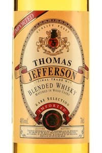 Thomas Jefferson Blended - виски Томас Джефферсон 0.7 л