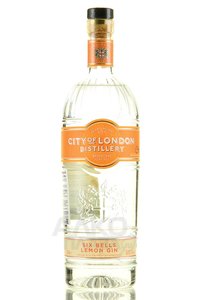 City of London Six Bells Lemon Gin - джин Сити оф Лондон Сикс Беллз Лимон 0.7 л