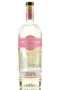 City of London Rhubarb & Rose Gin - джин Сити оф Лондон Ревень-Роза 0.7 л