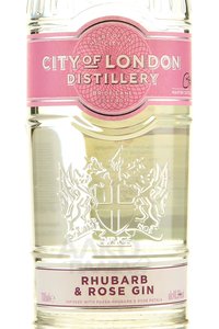 City of London Rhubarb & Rose Gin - джин Сити оф Лондон Ревень-Роза 0.7 л