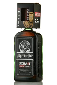 Jagermeister Scharf - ликер Ягермайстер Шарф 0.7 л + стопка