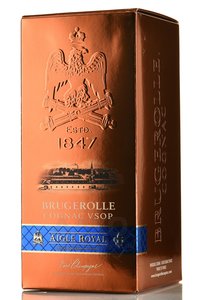 Brugerolle Aigle Royal VSOP - коньяк Брюжроль Игл Роял ВСОП четырехлетний 0.7 л в п/у