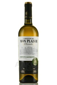 Вино Алиготе-Шардоне серии Шато Монплезир Премиум 0.75 л белое сухое