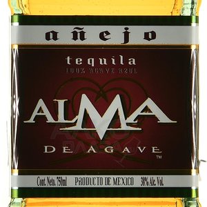 Alma de Agave Anejo - текила Альма де Агава Аньехо 0.75 л