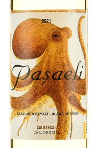 вино Пашаели Блан де Нуар Чалкарасы 0.75 л белое сухое этикетка