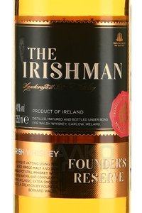 The Irishman Founders Reserve - виски Зе Айришмен Фаундерс Резерв 0.35 л