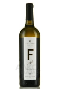 F Style Traminer - вино Ф Стиль Траминер Фанагория 0.75 л полусухое белое