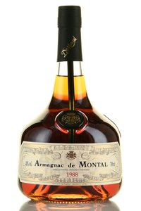 Armagnac Bas Armagnac de Montal 1988 years - арманьяк Баз Арманьяк де Монталь 1988 года 0.7 л