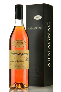 Armagnac Saint Christeau Millesime 1969 - арманьяк Сент Кристо Миллезимэ 1969 года 0.7 л в п/у