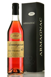 Armagnac Saint Christeau Millesime 1972 - арманьяк Сент Кристо Миллезимэ 1972 года 0.7 л в п/у