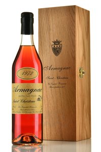 Armagnac Saint Christeau Millesime 1972 - арманьяк Сент Кристо Миллезимэ 1972 года 0.7 л в п/у