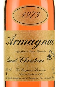 Armagnac Saint Christeau Millesime 1973 - арманьяк Сент Кристо Миллезимэ 1973 года 0.7 л в п/у