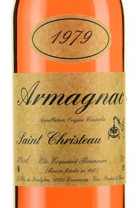 Armagnac Saint Christeau Millesime 1979 - арманьяк Сент Кристо Миллезимэ 1979 года 0.7 л в п/у