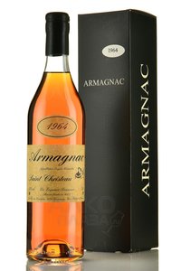 Armagnac Saint Christeau Millesime 1964 - арманьяк Сент Кристо Миллезимэ 1964 года 0.7 л в п/у