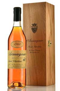 Armagnac Saint Christeau Millesime 1964 - арманьяк Сент Кристо Миллезимэ 1964 года 0.7 л в п/у