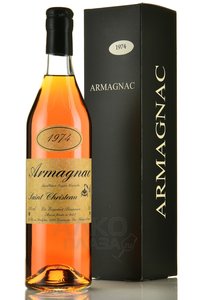 Armagnac Saint Christeau Millesime 1974 - арманьяк Сент Кристо Миллезимэ 1974 года 0.7 л в п/у