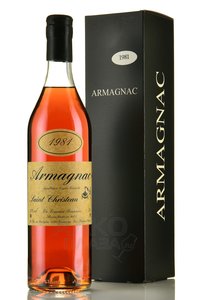 Armagnac Saint Christeau Millesime 1981 - арманьяк Сент Кристо Миллезимэ 1981 года 0.7 л в п/у