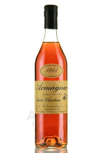 Armagnac Saint Christeau Millesime 1981 - арманьяк Сент Кристо Миллезимэ 1981 года 0.7 л в п/у