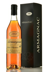 Armagnac Saint Christeau Millesime 1983 - арманьяк Сент Кристо Миллезимэ 1983 года 0.7 л в п/у