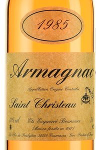 Armagnac Saint Christeau Millesime 1985 - арманьяк Сент Кристо Миллезимэ 1985 года 0.7 л в п/у