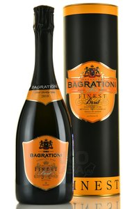 Bagrationi Finest - вино игристое Багратиони Файнест 0.75 л белое брют в тубе