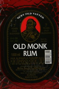 Old Monk 7 years - ром Олд Монк 7 лет 1 л