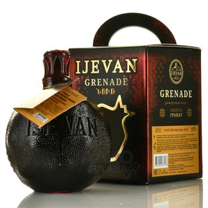 Ijevan Pomegranate - вино Иджеван Гранат красное полусладкое 0.75 л сувенирная бутылка