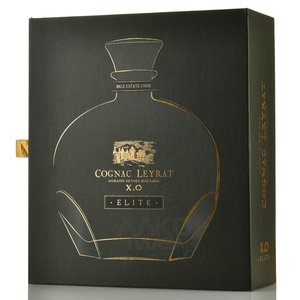 Коньяк Leyrat XO Elite wooden box - коньяк Лейра ХО Элит 0.7 л в графине