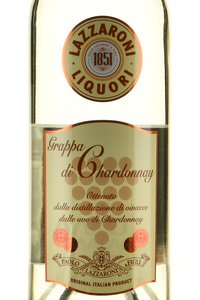 Grappa Lazzaroni di Chardonnay - граппа Лаццарони ди Шардоне 0.5 л