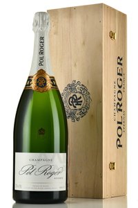 Pol Roger Brut Reserve - шампанское Поль Роже Брют Резерв 1.5 л белое брют в д/у