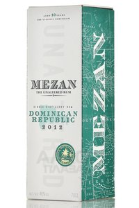 Mezan Dominican Republic - ром Мезан Доминиканская Республика 2012 год 0.7 л в п/у