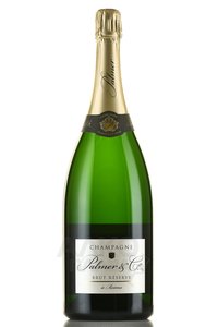 Champagne Palmer & Co Brut Reserve - шампанское Шампань Пальмер энд Ко Брют Резерв 1.5 л белое брют в п/у