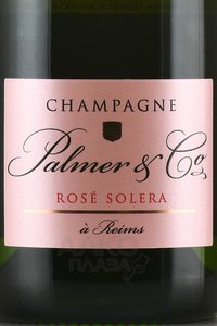 Champagne Palmer & Co Rose Solera - шампанское Шампань Пальмер энд Ко Розе Солера 0.75 л брют розовое в п/у