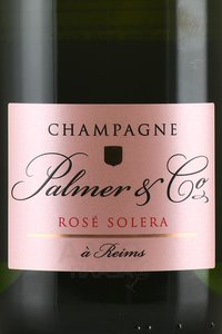 Champagne Palmer & Co Rose Solera - шампанское Шампань Пальмер энд Ко Розе Солера 0.75 л брют розовое