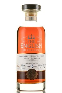 English Whisky, Single Malt Founders Private Cellar Single Cask Release 15 Year Old - виски Инглиш Фаундерс Прайвэт Селлар Сингл Каск Релиз 15 летний 0.7 л в п/у