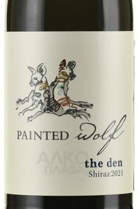 Painted Wolf The Den Shiraz - вино Пэйнтед Вулф зе Ден Шираз 0.75 л сухое красное
