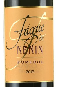 вино Фюг де Ненэн Помроль АОС 0.75 л красное сухое этикетка