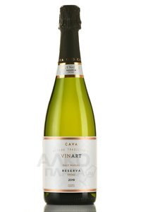 Cava Vinart Vintage Reserva - вино игристое Кава Винарт Винтаж Резерв 0.75 л белое экстра брют в п/у