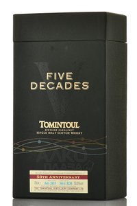 Tomintoul Speyside Glenlivet Five Decades - виски Томинтул Спейсайд Гленливет Файф Дикэйдс 0.7 л в п/у