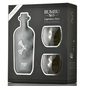 Bumbu XO - ром Бумбу ХО 0.7 л в п/у + 2 бокала